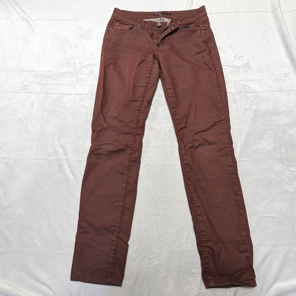 Prana skinny pants women's 4 heather red